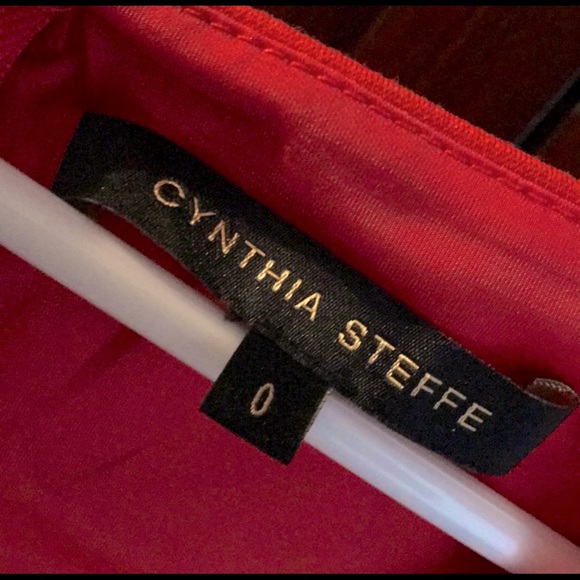 Cynthia Steffe Zip Up Midi Length Sexy Red Dress - Picture 4 of 4